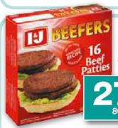 I & J Beefers Beef Patties Assorted-800g Each