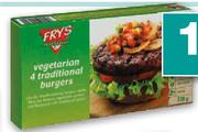 Fry's Spiced/Traditional Vegetarian Burgers-320g Each