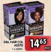 D&L Hair Col Asstd-1x60ml