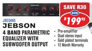 Jebson 4 Band Parametric Equalizer With Subwoofer Output(JBEQ440)