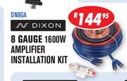 Dixon 8 Gauge 1600W Amplifier Installation Kit-DN8GA