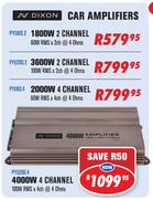 Dixon Car Amplifiers 1800W 2 Channel-PYU60.2