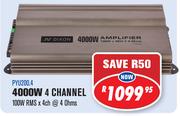Dixon Car Amplifiers 4000W 4 Channel-PYU200.4