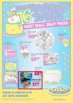 The Crazy Store : Sweet 16 Birthday Bash (1 Aug - 1 Sep 2013), page 2