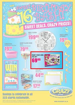 The Crazy Store : Sweet 16 Birthday Bash (1 Aug - 1 Sep 2013), page 2