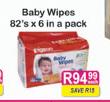 Pigeon Baby Wipes-82's x 6 in a Pack