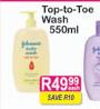 Johnson's Baby Top-to-Toe Wash-550ml Each