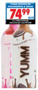 Yumm Cookies or Strawberries & Cream-750ml