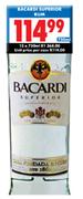 Bacardi Superior Rum-750ml