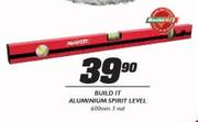 Build It Aluminium Spirit Level-600mm 3 Vial