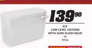 ELF Low Level Cistern With Supa Flash Valve-Each