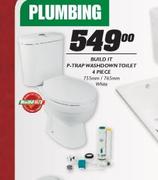 P-Trap Washdown Toilet 4 Piece -Each