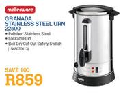 Mellerware Granada Stainless Steel Urn (22500)