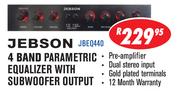 Jebson 4 Band Parametric Equalizer With Subwoofer Output-Each