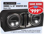 Dixon 900W 2X10" Woofer Box-Each