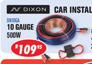 Dixon Car Installation Kits 10 Gauge 500W-Each
