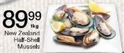  New Zealand Half-Shell Mussels-1Kg