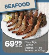  Black Tiger Prawns(Approx 41-50 Prawns Per 800g)  