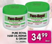Pure Royal Hair Oil Repair & Grow-1x200ml