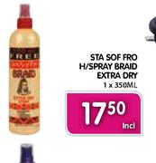 STA SOF FRO H/Spray Braid Extra Dry-1 x 350Ml Each
