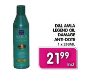 D&L Amla Legend Oil Damage Anti-Dote-1 x 250Ml Each