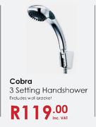  Cobra 3 Setting Handshower-Each