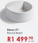 Deca L71 Round Basin-Each