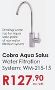 Cobra Aqua Salus Water Filtration System(WM-215-15)- Each