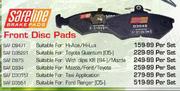 Safeline Front Disc Pads Suitable For Hi Ace/Hi Lux-Per Set