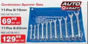 Auto Craft Combination Spanner Set(11 Pce 6-19mm)-Per Set