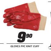 Gloves PVC Knit Cuff