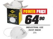 Industrial Use Dust Mask-20's