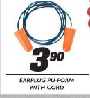 Earplug Pu-Foam With Cord