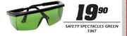 Safety Spectacles Green Tint