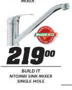 Build It Ntombi Sink Mixer Single Hole