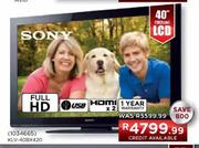 Sony Full HD LCD-40"