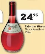 Robertson Winery Natural Sweet Rose-750Ml