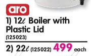 Aro 22Ltr Boiler With Plastic Lid-Each