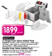 Anvil 5Ltr Single Fryer Value Added Pack-Per Pack