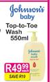 Top-To-Toe Wash-550ml Each