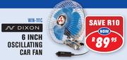 Dixon 6" Oscillating Car Fan(WIN-111C)