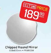Clipped Round Mirror-600x600mm