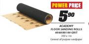 Academy Floor Sanding Rolls-40/60/80/100 Grit 300x1m