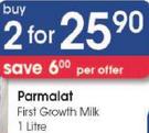 Parmalat First Growth Milk-2x1L