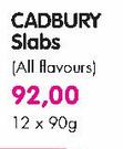 Cadbury Slabs(All Flavours)-12 x 90gm