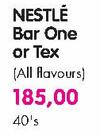 Nestle Bar One or Tex(All Flavours)-40's