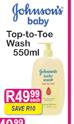 Johnson's Top-To-Toe Wash-550ml Each