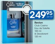 Revlon Club Casino Eau De Toilette 100ml & Deodorant 120ml-Per Set