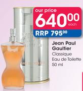Jean Paul Gaultier Classique Eau De Toilette-50ml Each