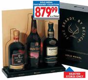 Gold Medal Fine Brandy Collection-3 x 750ml